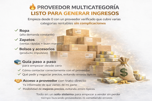 Proveedor Multicategoria Listo para generar ingresos .